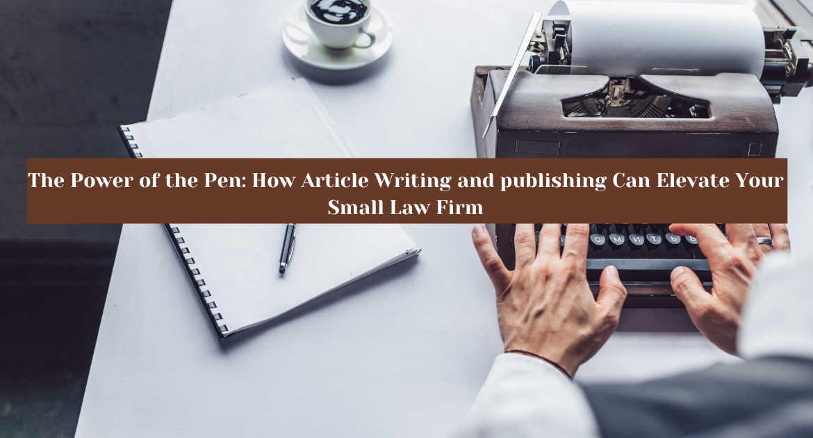 Article Writing and Publishing