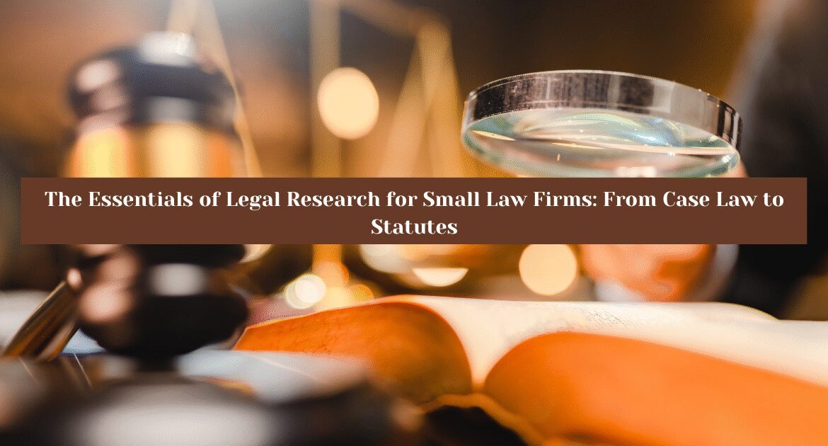 Legal research for law firms
